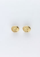 Goldfarbene NOTRE-V Ohrringe OORBEL KNOT - medium