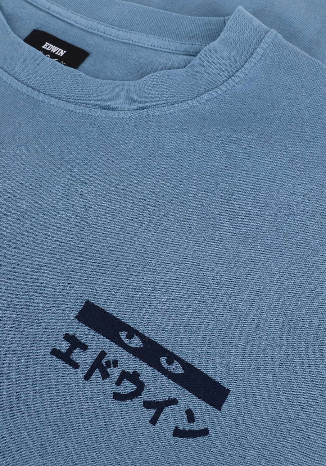 Blaue EDWIN Polos & T-Shirts HANADOROBO V NATURAL TS LS - large