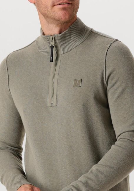 Grüne BUTCHER OF BLUE Pullover CLIFDEN HALFZIP - large