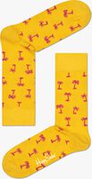 Gelbe HAPPY SOCKS Socken PALM BEACH - medium