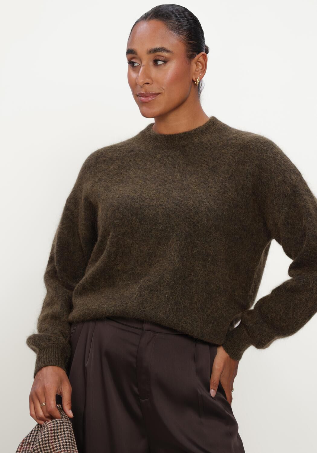 Braune TWNS Pullover HIGH-NECK PULLOVER, LONG SLEEVES - large