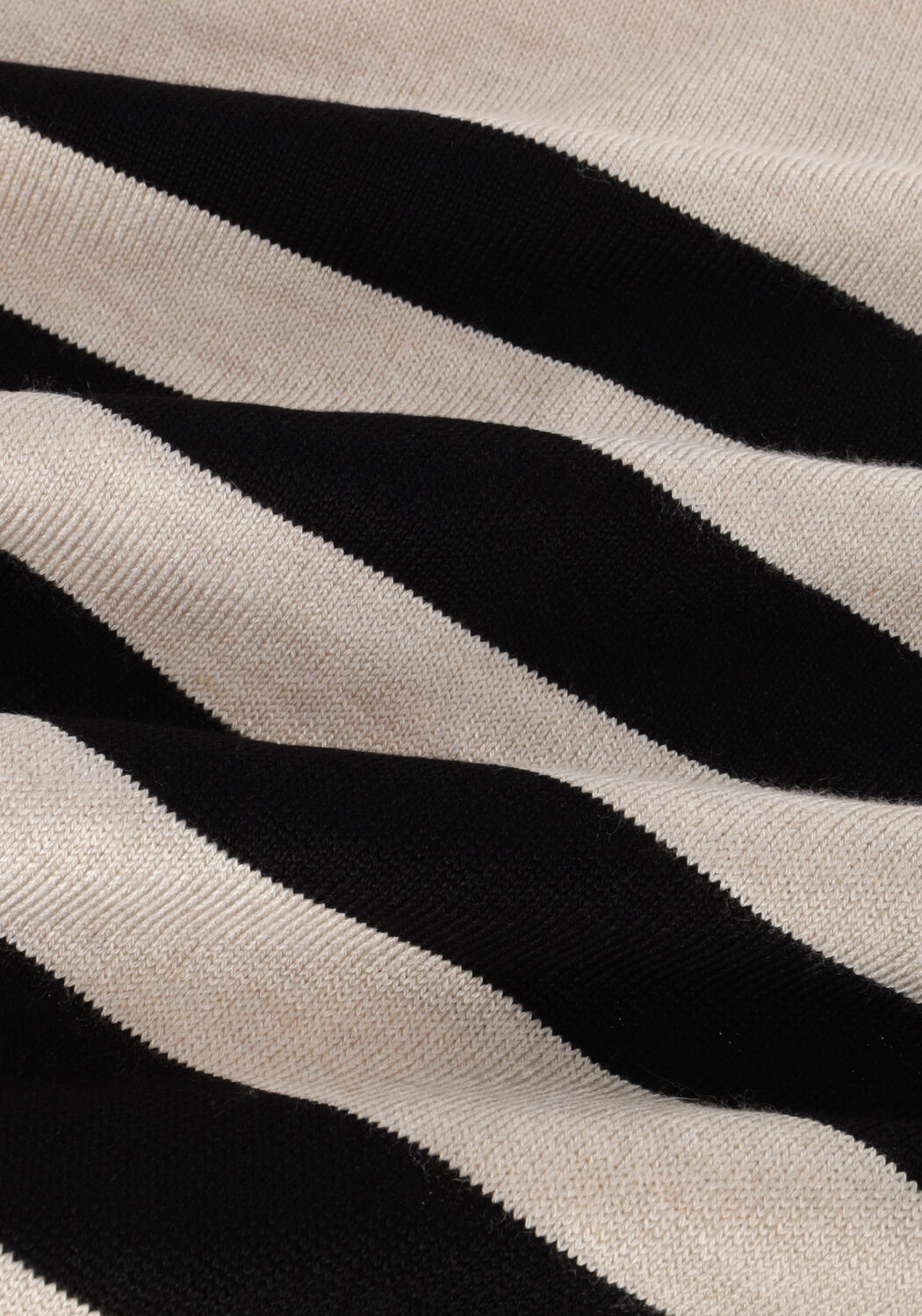 Beige MINUS Pullover PERLA STRIPED KNIT PULLOVER - large