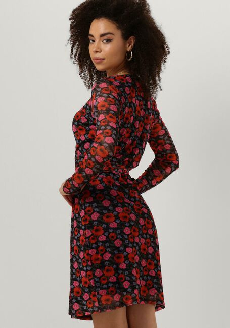 Mehrfarbige/Bunte MODSTRÖM Minikleid BINNA PRINT WRAP DRESS - large