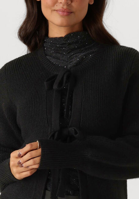 Schwarze NEO NOIR Strickjacke MUSCADO KNIT CARDIGAN - large