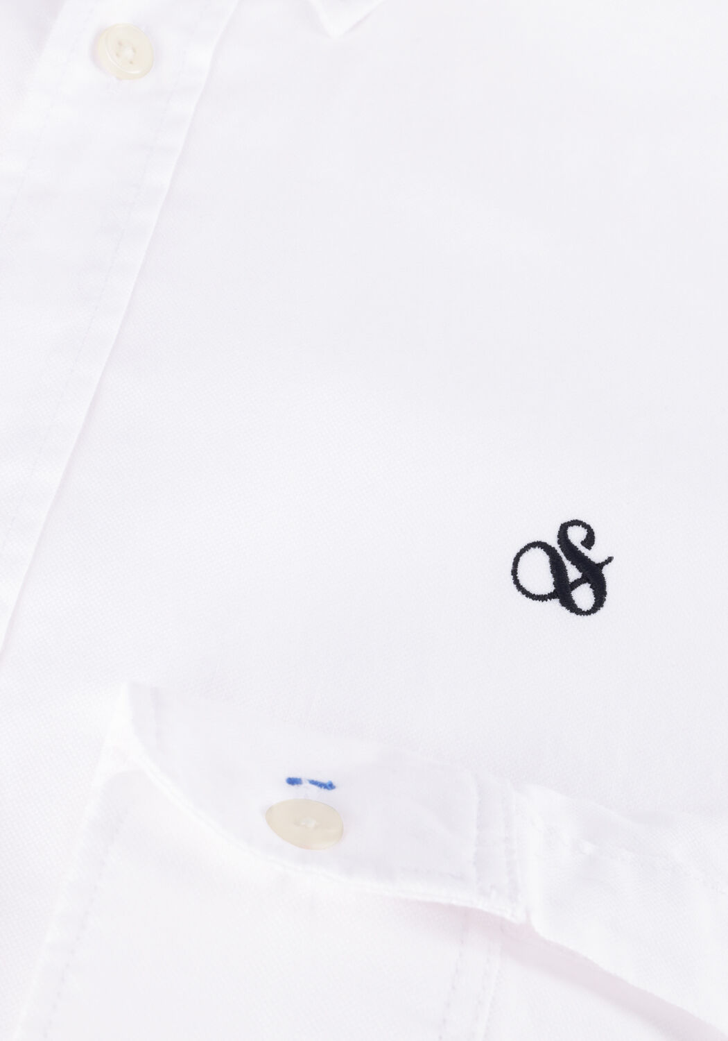 Wei&szlig;e SCOTCH & SODA Casual-Oberhemd ESSENTIALS - ORGANIC OXFORD REGULAR FIT SHIRT - large