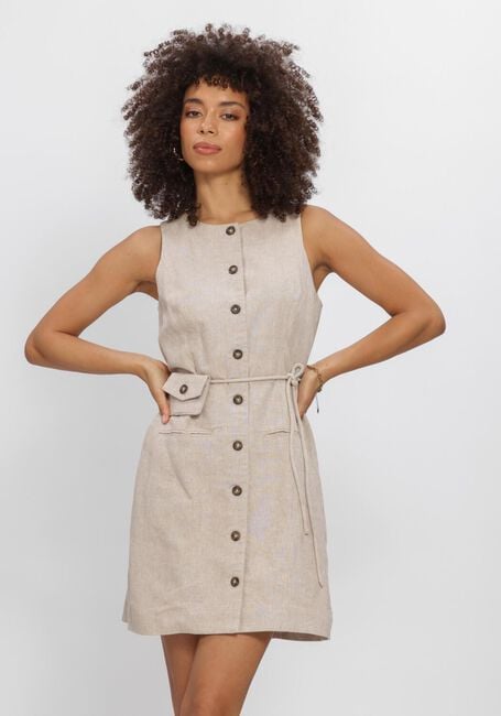 Beige Y.A.S. Kleider YASUSUMA LS LINEN BLEND DRESS - large