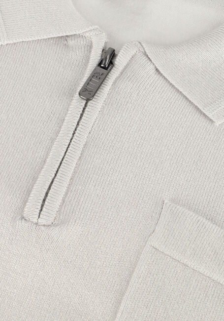 Weiße RELLIX Polo-Shirt POLO KNITTED ZIP - large