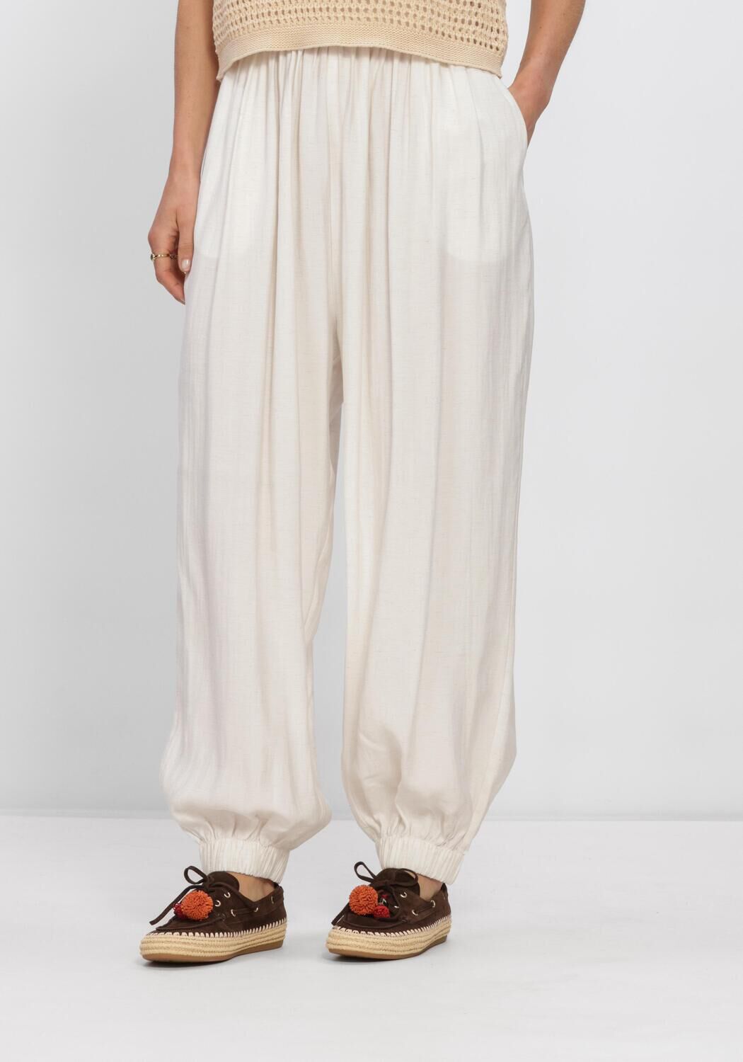 Ecru COPENHAGEN MUSE Hosen CMTENLEY-PANTS - large