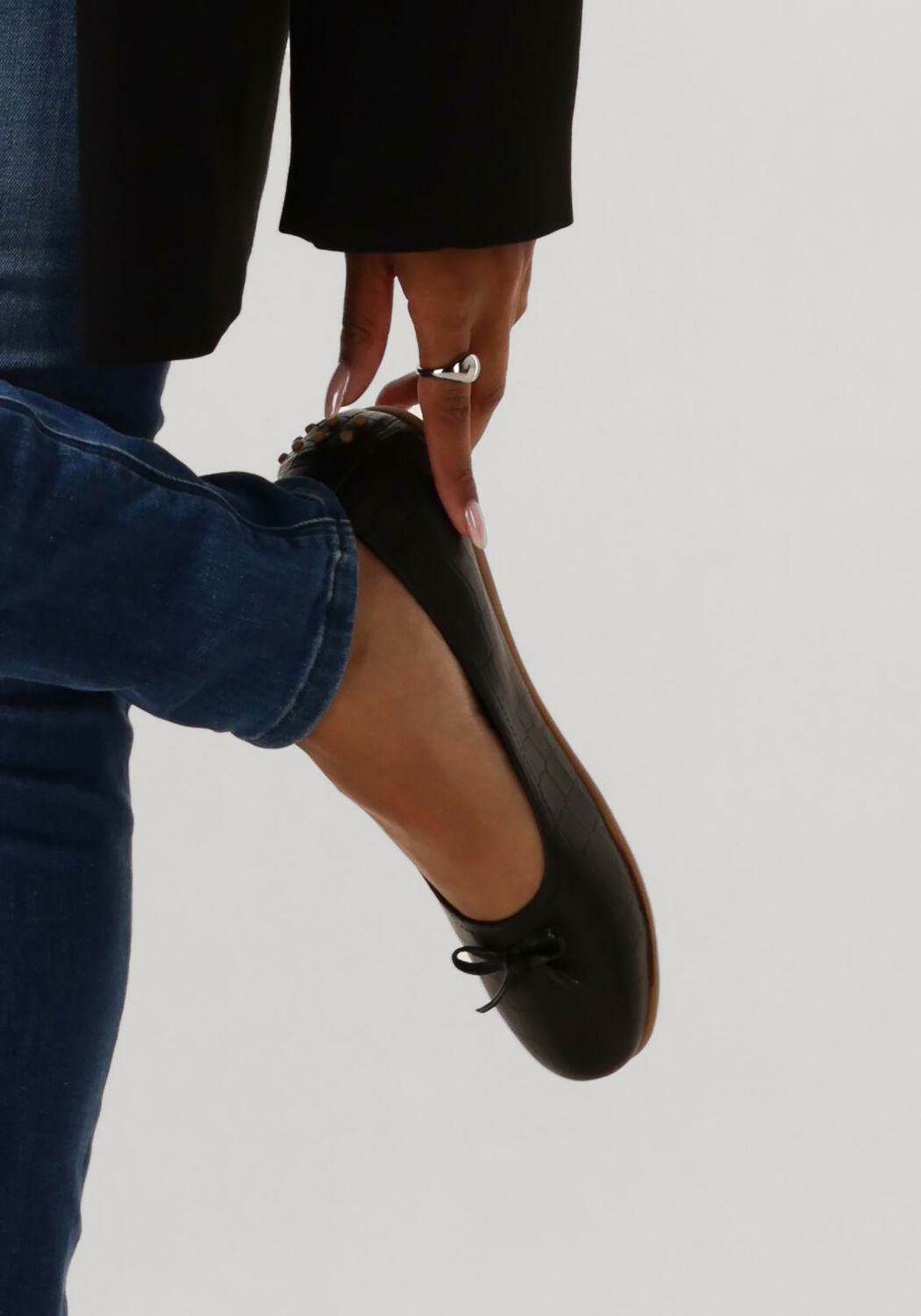 Schwarze AYANA Ballerinas 1261 - large