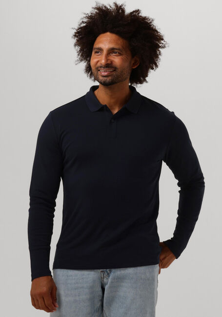 Dunkelblau SELECTED HOMME Polo-Shirt SLHSLIM-TOULOUSE LS POLO B NOOS - large