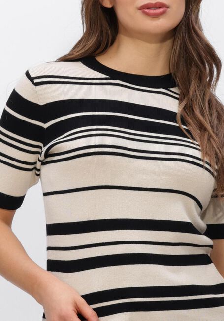 Creme OBJECT Top OBJESTER S/S NEW KNIT PULLOVER - large