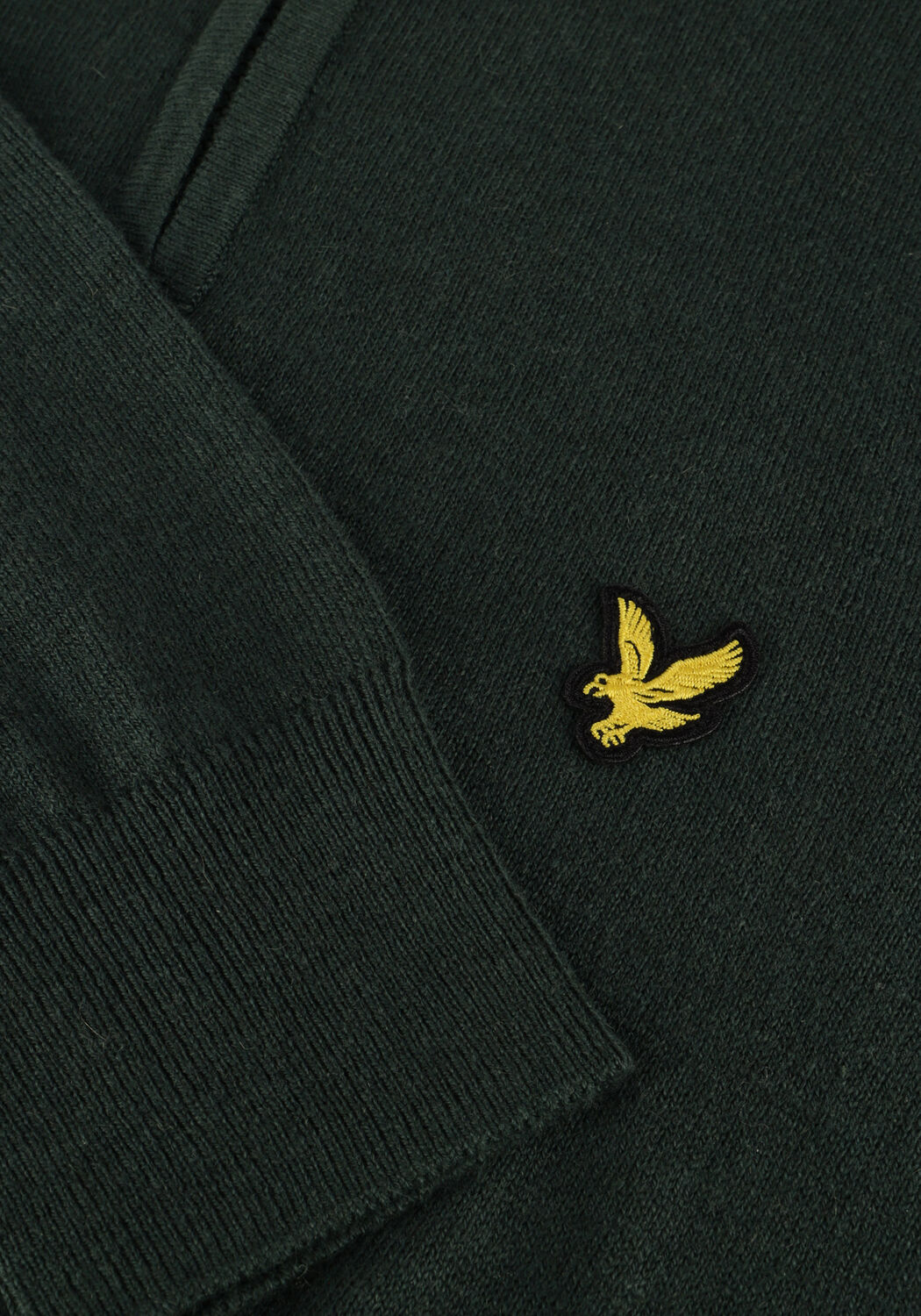 Dunkelgr&uuml;n LYLE & SCOTT Pullover COTTON MERINO QUARTER ZIP JUMPER - large