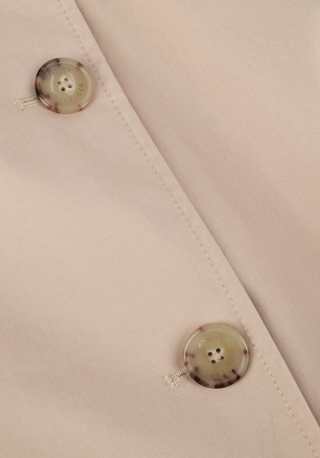 Beige TOMMY HILFIGER Trenchcoats COTTON CLASSIC TRENCH - large