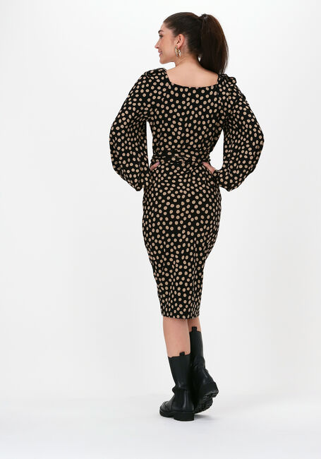 Schwarze JANSEN AMSTERDAM Midikleid DRESS WIDE SLEEVE - large