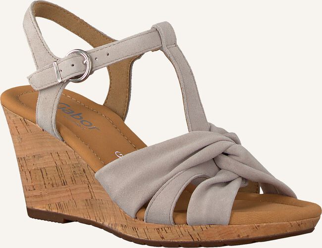 Taupe GABOR Flache Sandalen 828 Taupe GABOR Flache Sandalen 828 - large