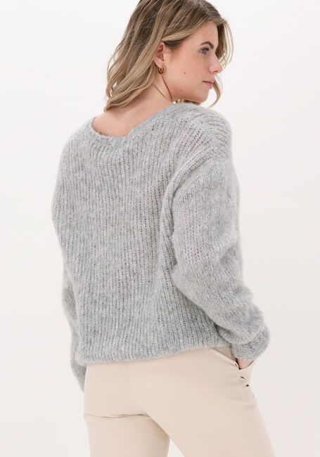Graue NEO NOIR Pullover COFO FLUFFY KNIT BLOUSE - large