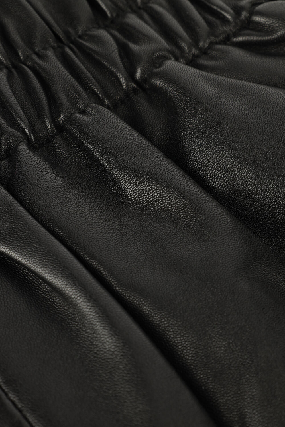 Schwarze EST'SEVEN Hosen EST'LEATHER SHORT COURT - large