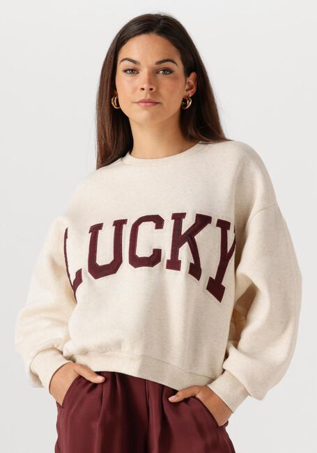 Ecru BY-BAR Sweatshirt BIBI PATCH WORK SWEATER - large