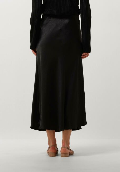 Schwarze NOTRE-V Midirock SATIN SKIRT - large