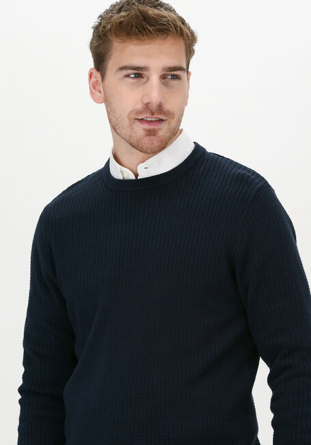 Dunkelblau SELECTED HOMME Pullover SLHCAST LS KNIT CABLE CREW B C - large