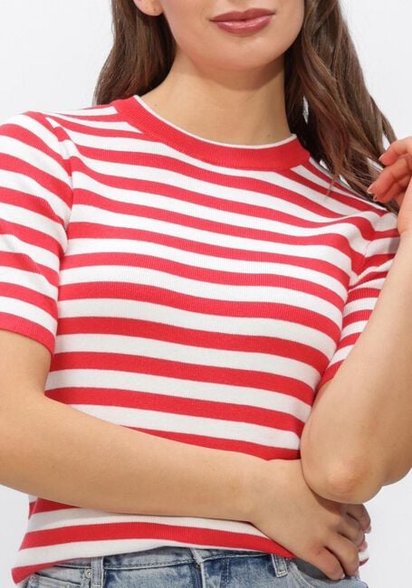 Rote OBJECT Top OBJESTER S/S NEW KNIT PULLOVER - large