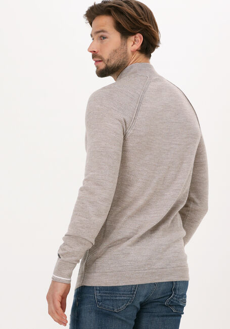 Beige CAST IRON Pullover MOCK NECK TECH MERINO - large