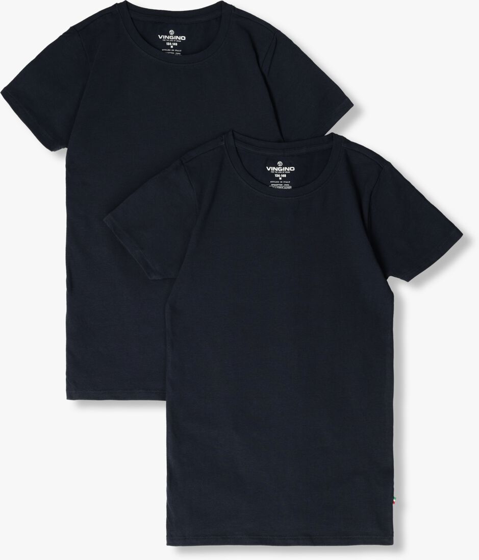 dunkelblau vingino t-shirt boys t-shirt round neck (2-pack)