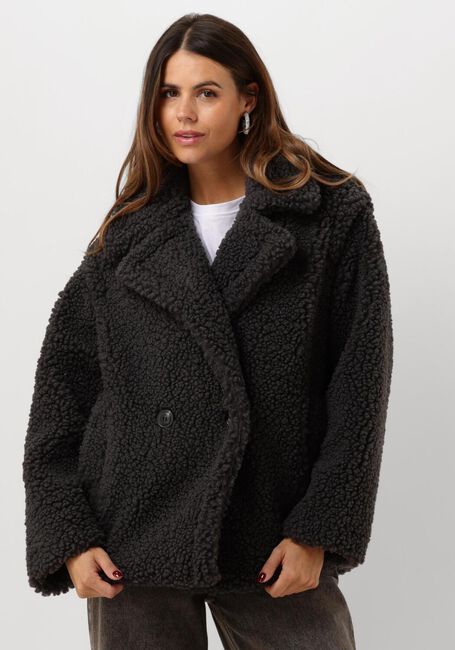 Schwarze UGG Teddy-Jacke GERTRUDE SHORT TEDDY COAT - large