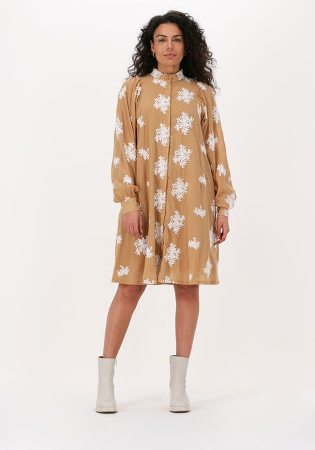 Camelfarbene BRUUNS BAZAAR Minikleid KAMAL PHILINA DRESS - large