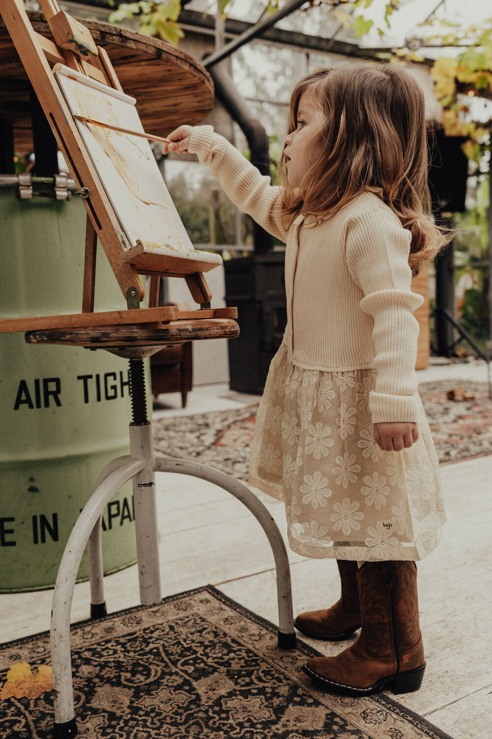 Beige BAJE STUDIO Minikleid MOON - large