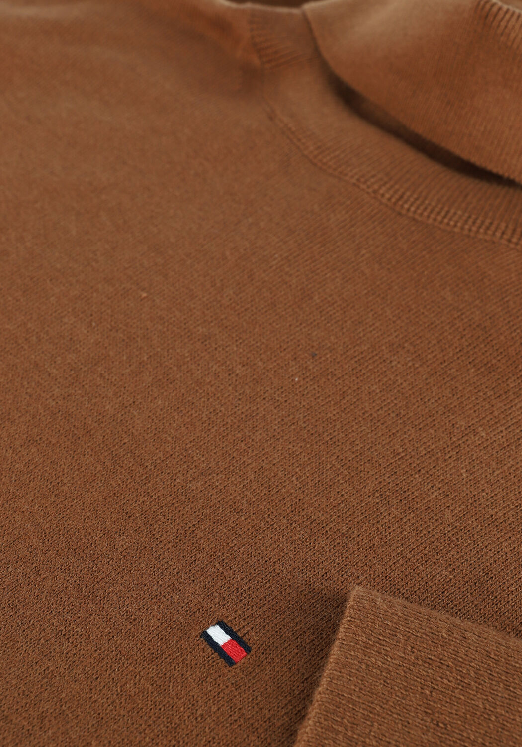 Khaki TOMMY HILFIGER Rollkragenpullover PIMA COTTON CASHMERE ROLL NECK - large