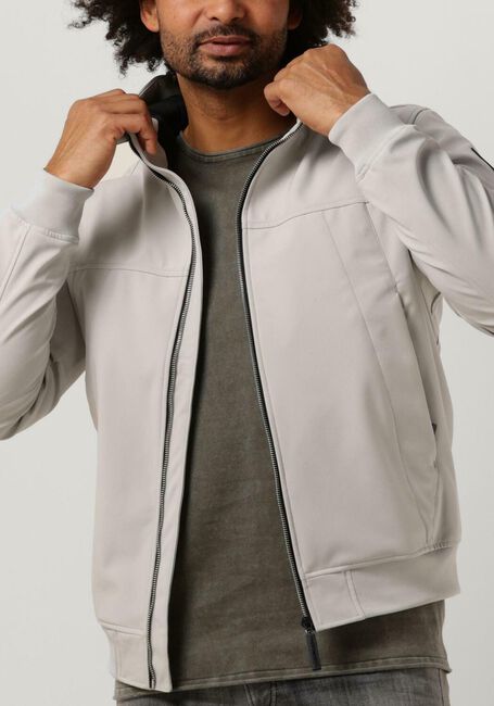 Nicht-gerade weiss PUREWHITE Jack SOFTSHELL JACKET WITH RUBBERBADGE AT SLEEVES - large