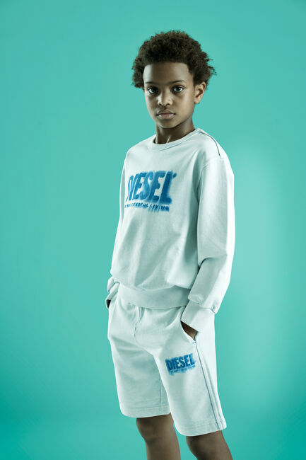 Hellblau DIESEL Sweatshirt SQUAK OVER - large