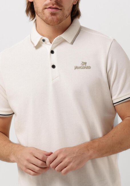 Nicht-gerade weiss VANGUARD Polo-Shirt SHORT SLEEVE POLO COTTON POLY WAFFLE STRUCTURE - large