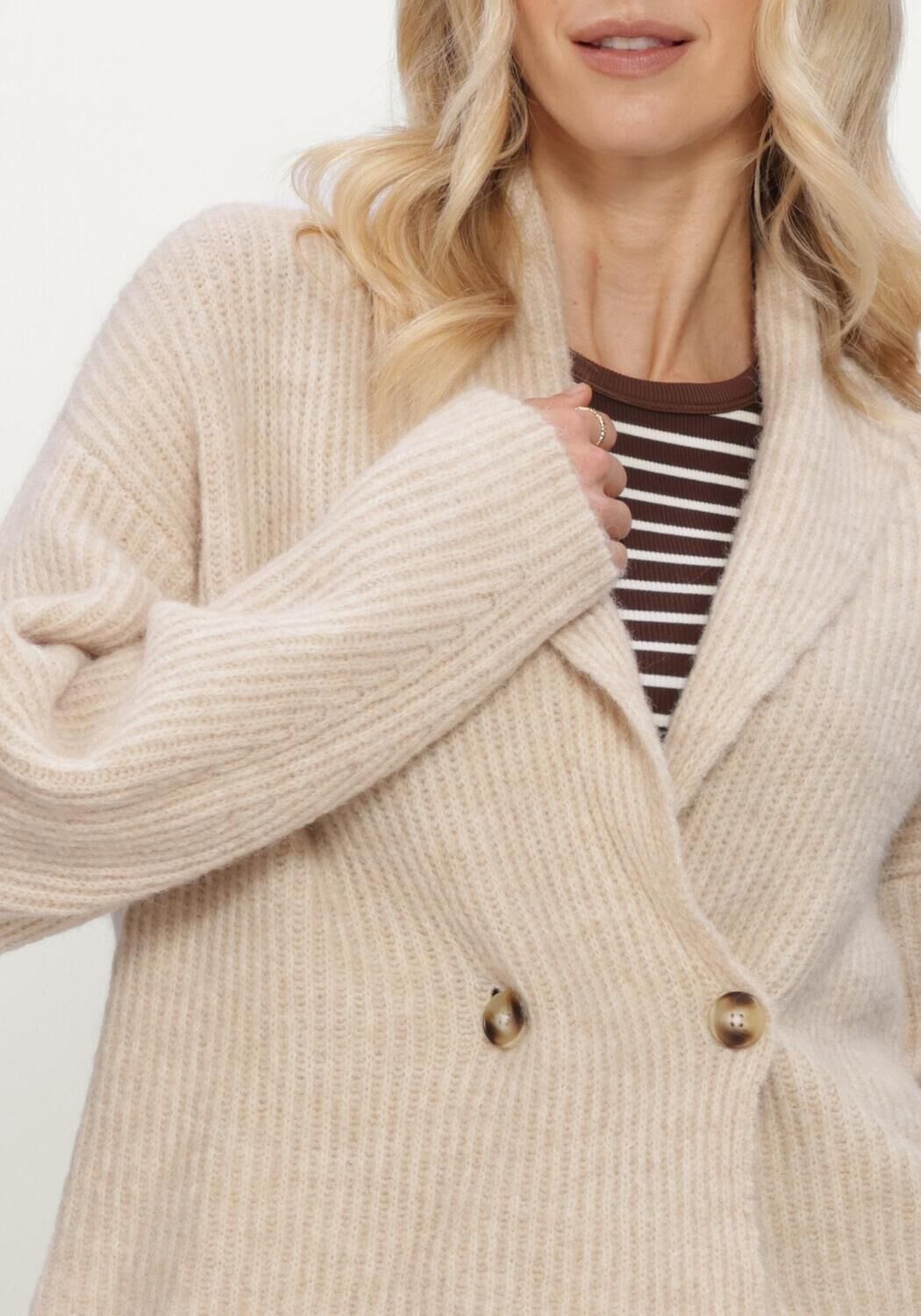 Beige MSCH COPENHAGEN Pullover MSCHVIANNIE CARDIGAN - large