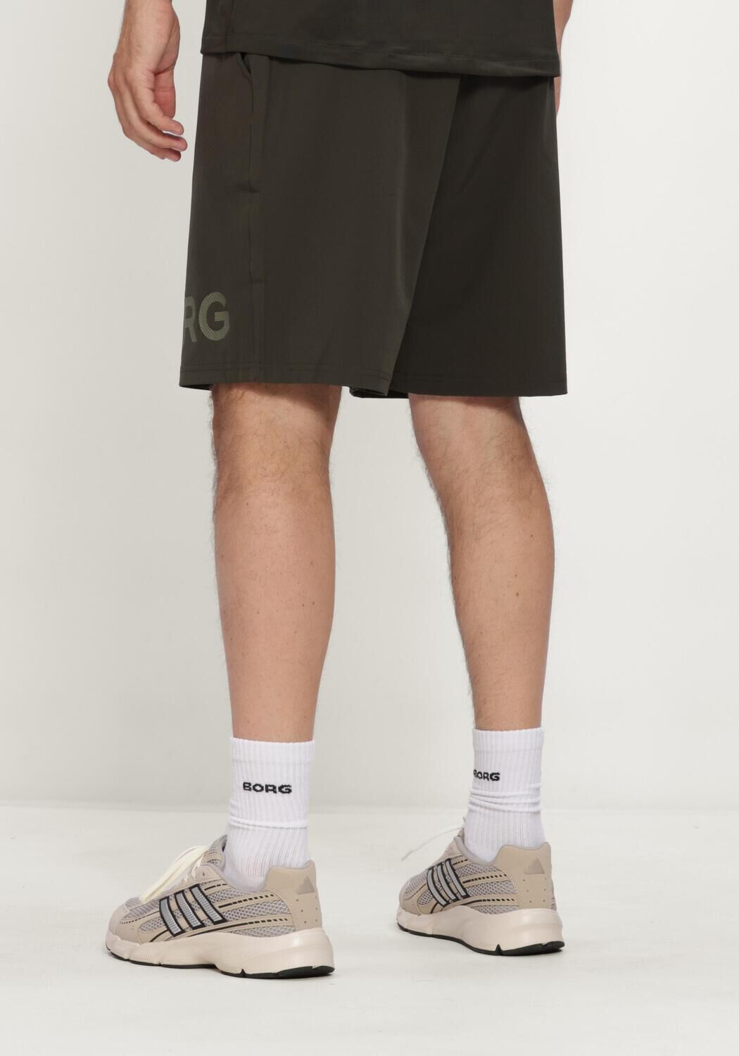 Khaki BJORN BORG Kurze Hose BORG 9 SHORTS - large