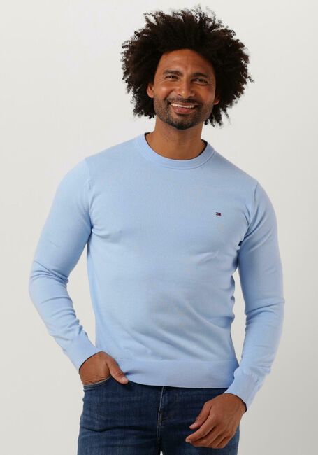 Hellblau TOMMY HILFIGER Pullover 1985 CREW NECK SWEATER - large