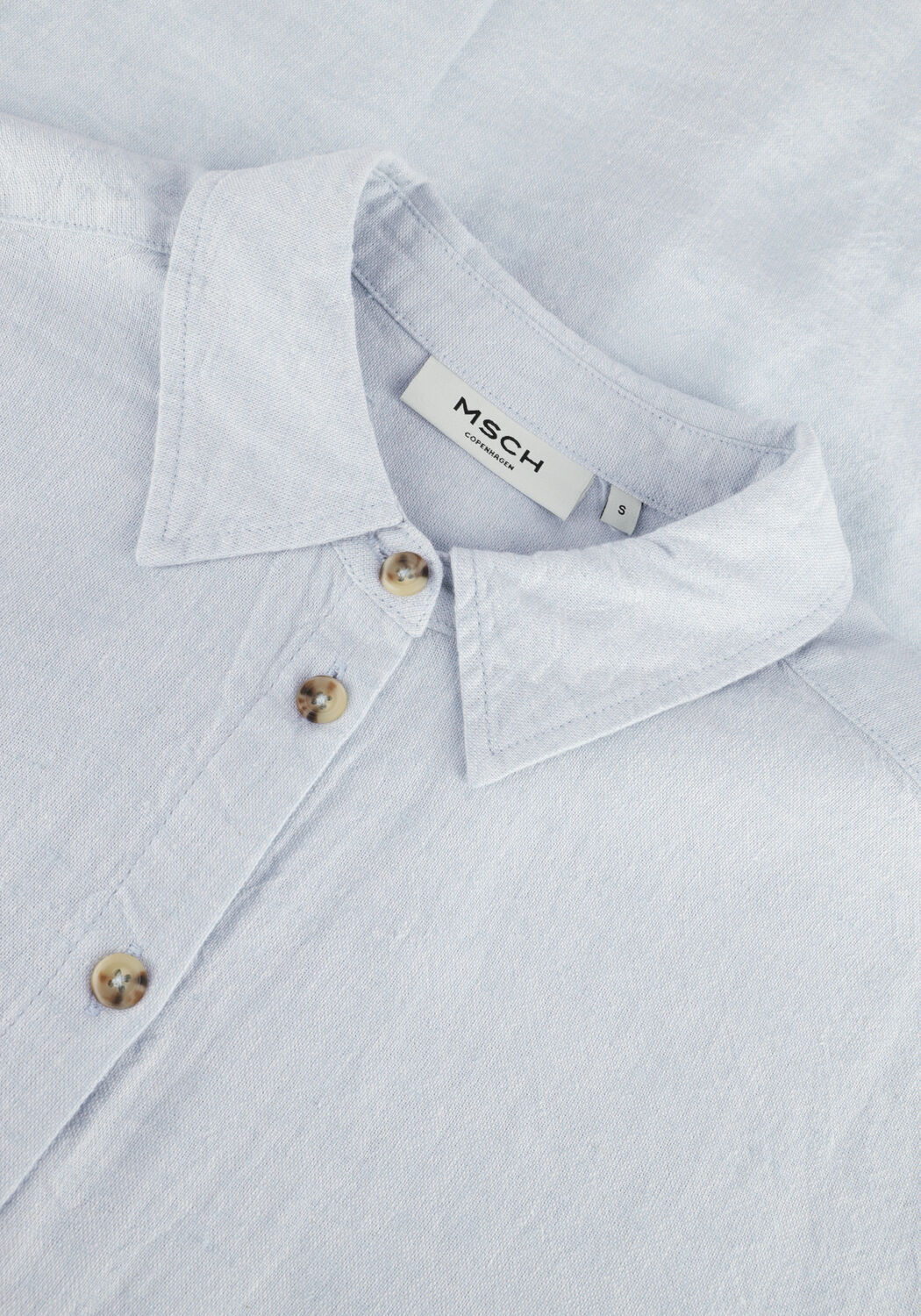 Hellblau MSCH COPENHAGEN Blusen MSCHKARIMA GINIA SHIRT - large