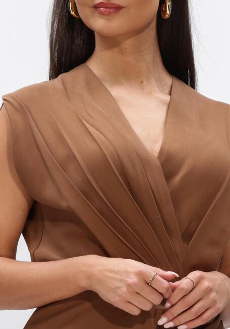 Braune AAIKO Minikleid LENY TENCEL TEN 545 - large