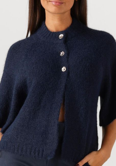 Dunkelblau NEO NOIR Pullover BENUTA FLUFFY KNIT CARDIGAN - large