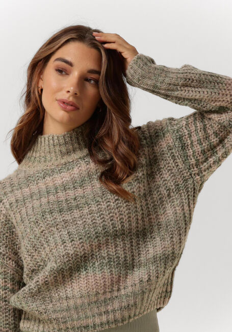 Grüne ANOTHER LABEL Pullover DYLAN KNITTED PULL L/S - large