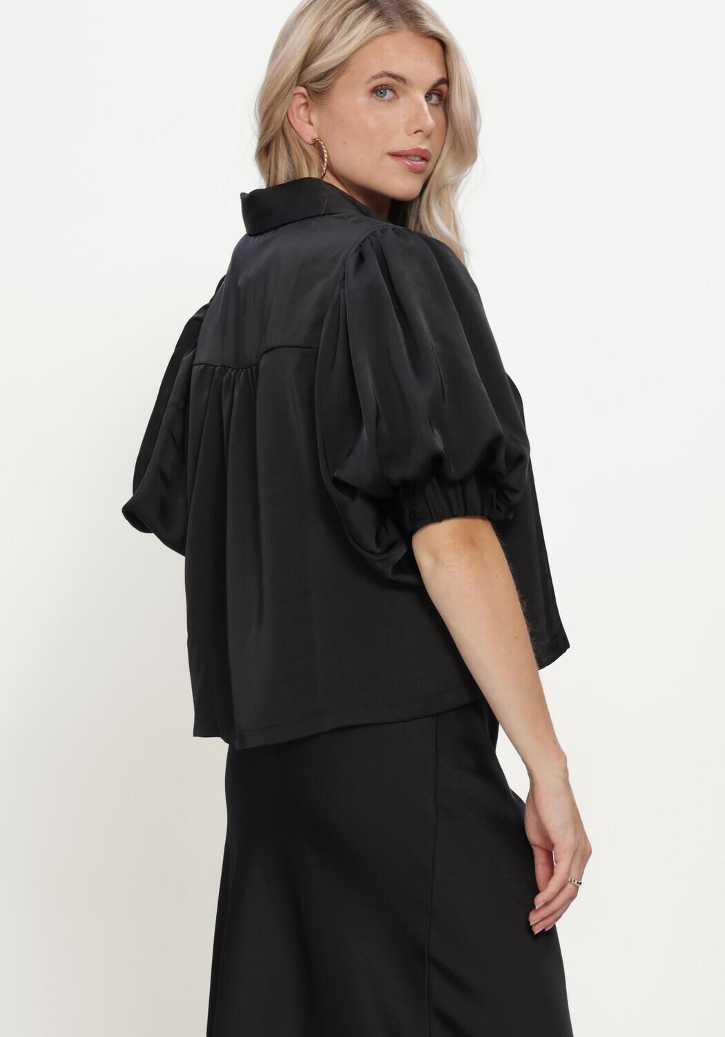 Schwarze NOTRE-V Blusen NV-INKA - large