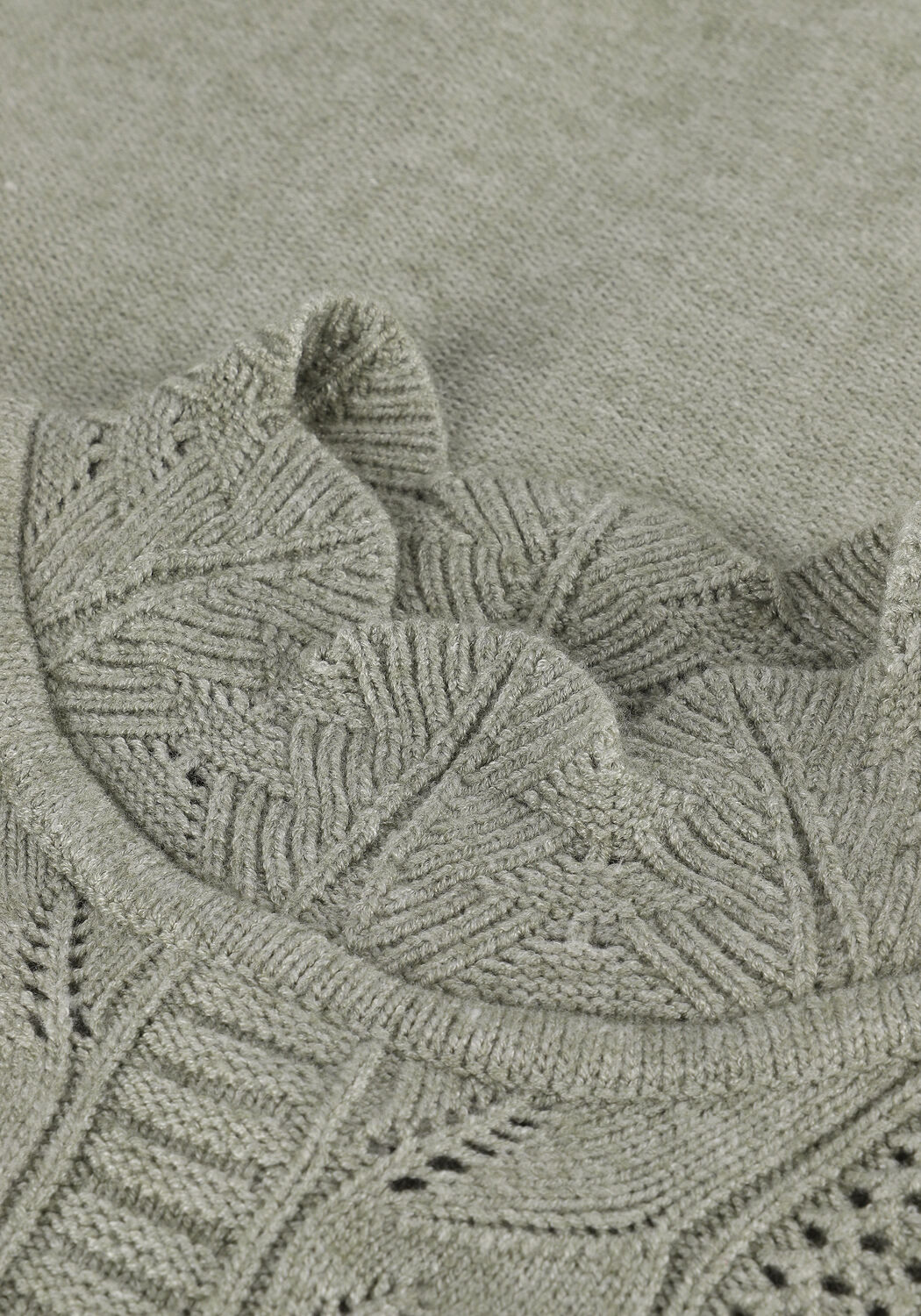 Gr&uuml;ne OBJECT Pullover OBJPORTIA KNIT L/S PULLOVER - large