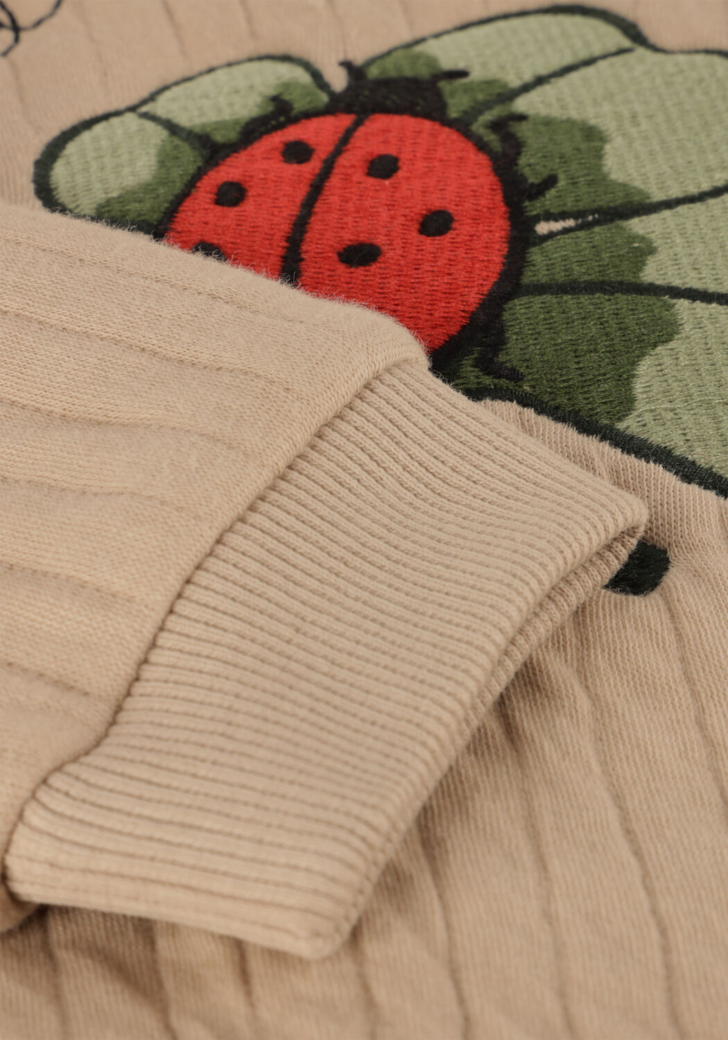 Beige YOUR WISHES Jack LADYBUG QUILTED JACKET - large