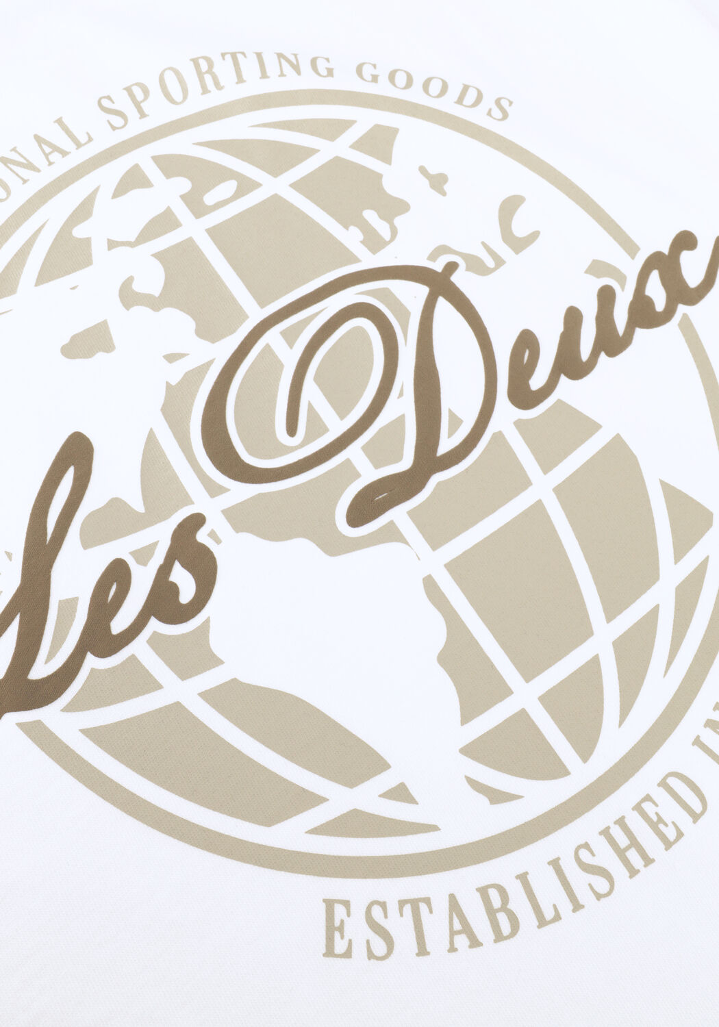 Wei&szlig;e LES DEUX T-shirt BEN GLOBE T-SHIRT - large