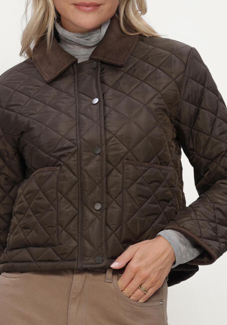 Braune NEO NOIR Wattierte Jack KANYA QUILT JACKE - large