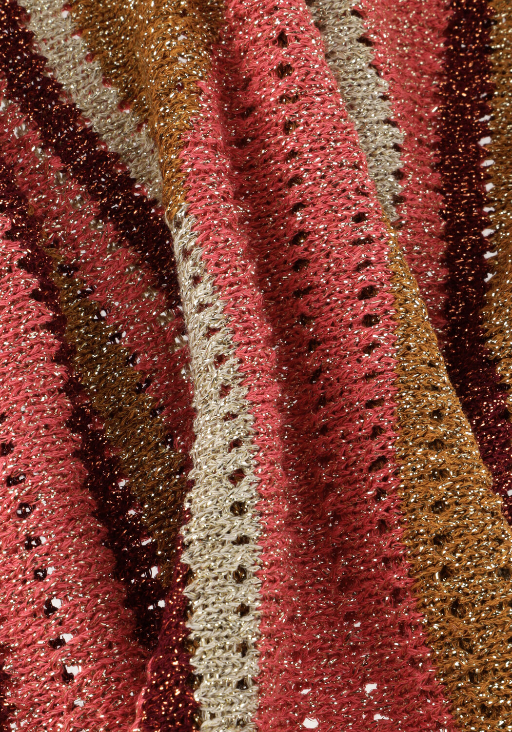 Mehrfarbige/Bunte SUMMUM Top HALTER TOP LUREX SWIRL KNIT - large