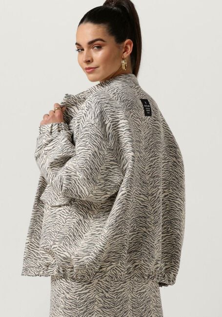 Graue ALIX THE LABEL Jack LADIES WOVE TIGER JACQUARD JACKET - large