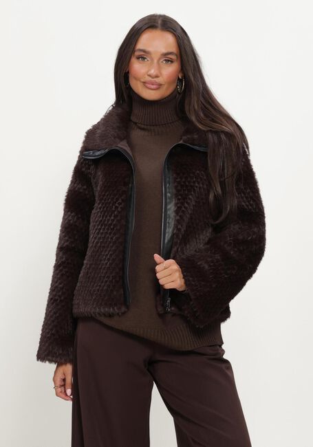 Braune SIMPLE Fake-Fur-Jack WV-PL-FAFU-26-3 - large