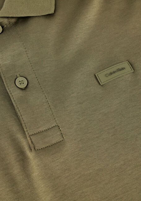 Khaki CALVIN KLEIN Polo-Shirt SMOOTH COTTON SLIM POLO - large